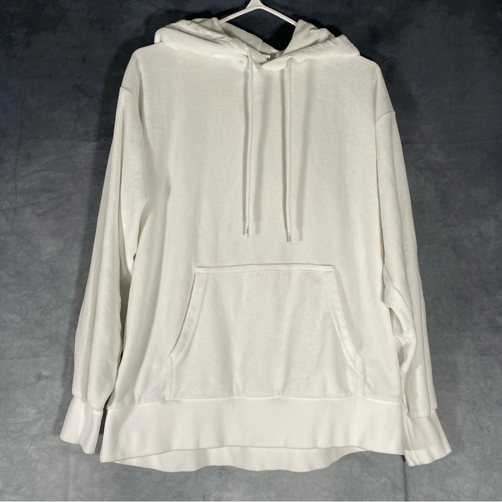 Aritzia TNA Sweat fleece Terry Boyfriend Fit Drawstring Pullover Hoodie Size‎ S
